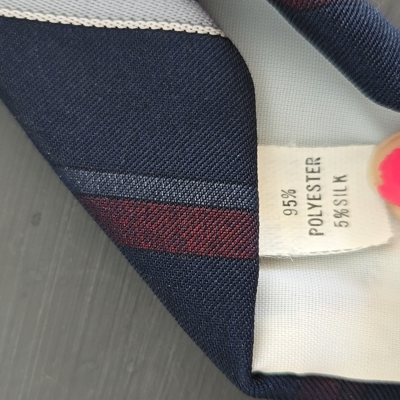 Wembley Navy and Red Striped Tie - Picture 5 of 5